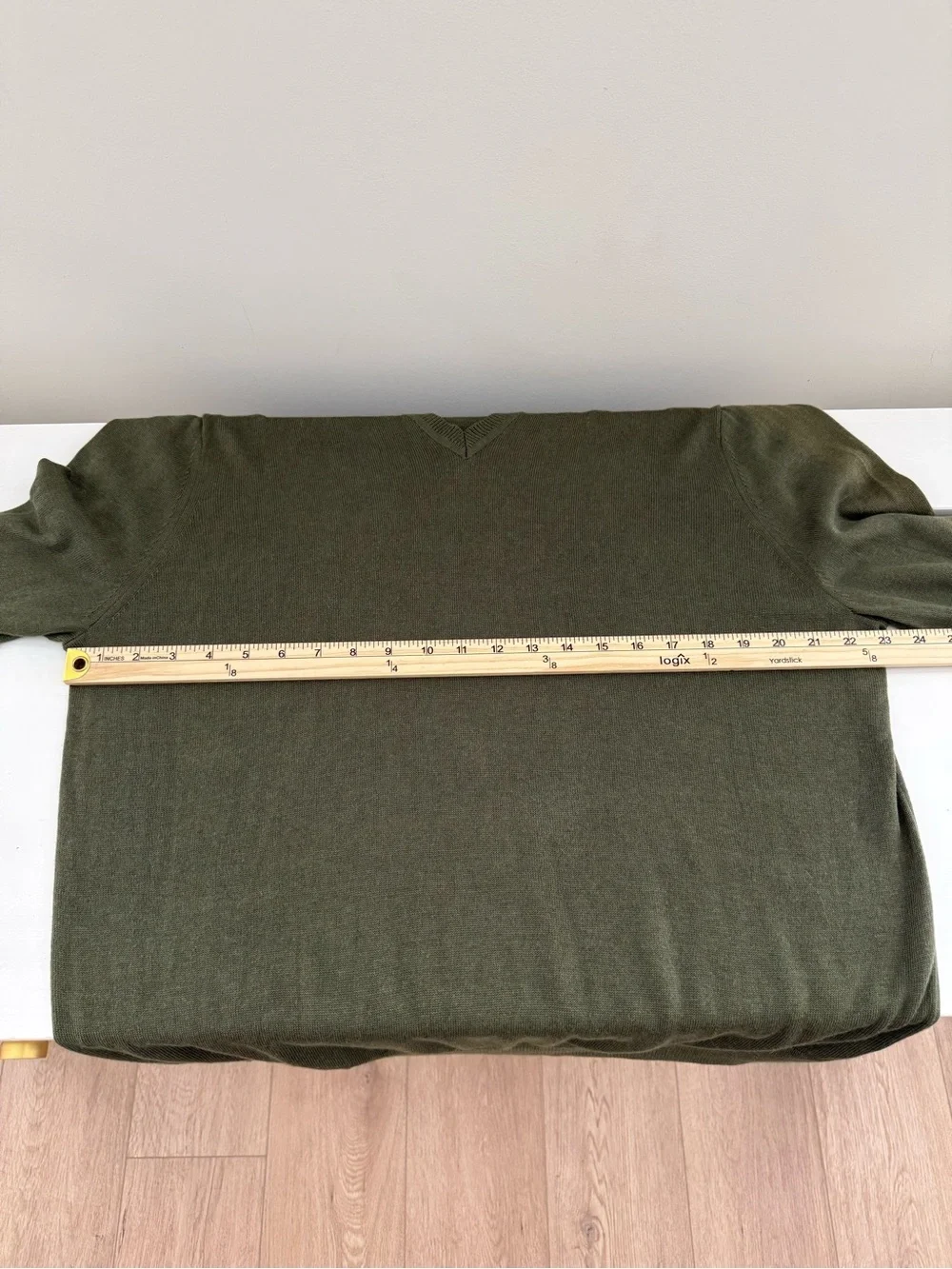 Banana Republic Silk Cashmere Olive V Neck Sweater XL